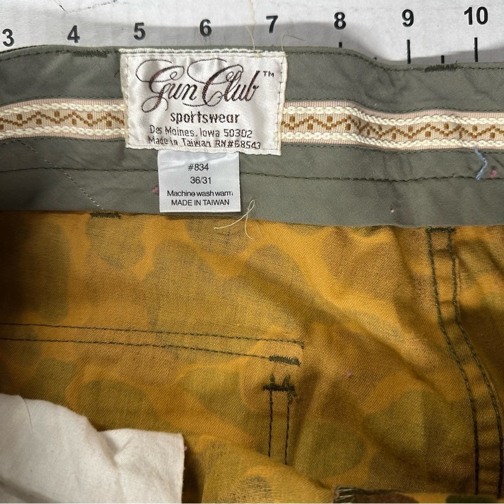 Gun Club Sportswear VNTG 1990s sz 36 x 31 Duck camo pants A54 - Picture 5 of 5